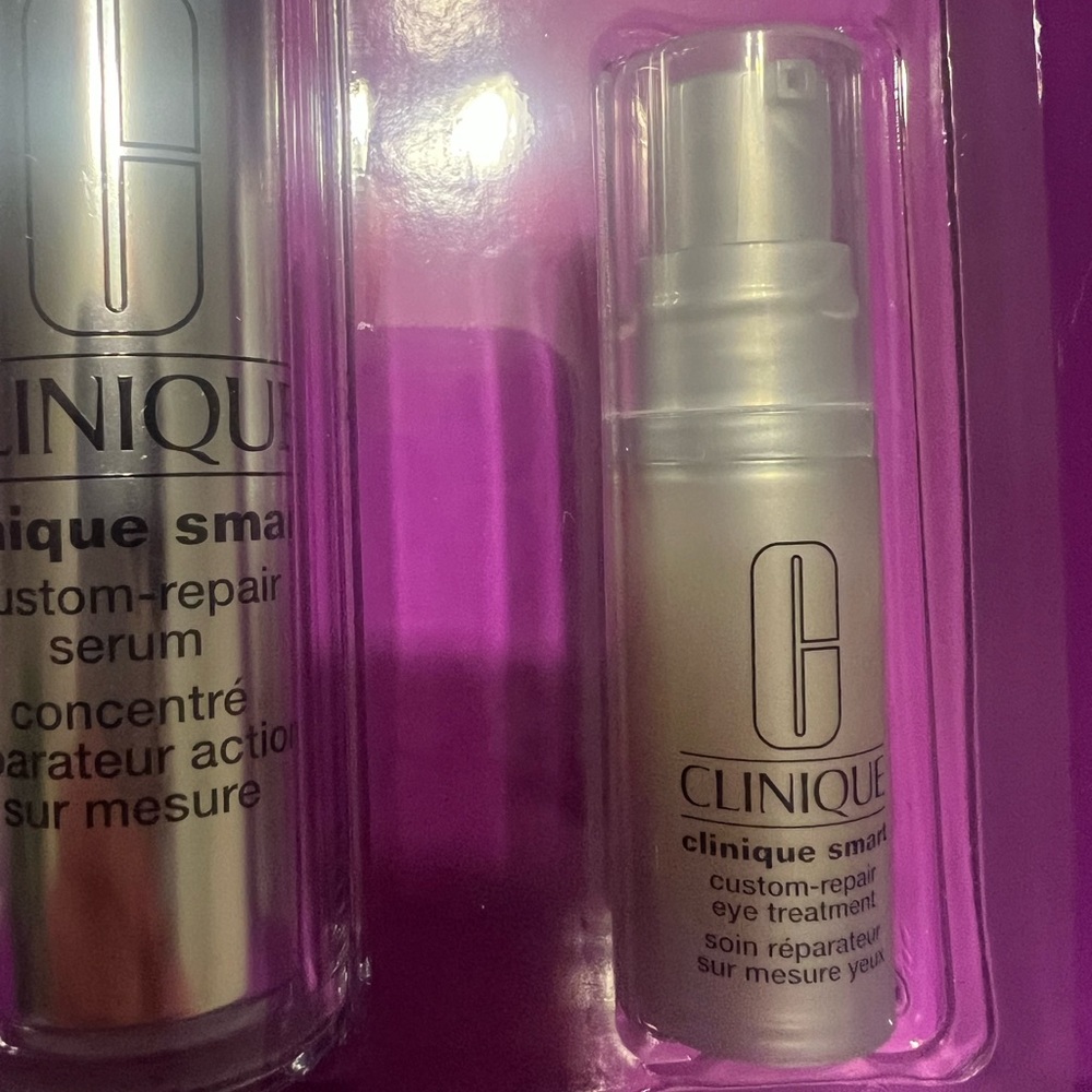 Clinique de-aging experts gift set smart custom repair serum moisturizer, serum - Picture 5 of 8